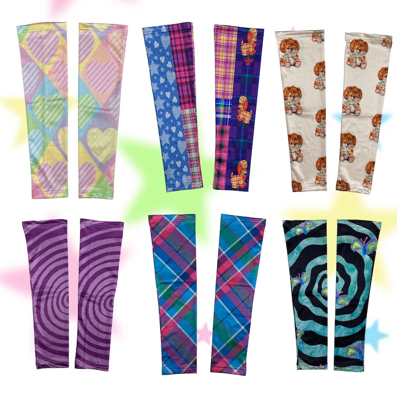 Decora Kei Arm Sleeves – UV Protection, Slouchy Fit – bunnybunnygun by Land Decora