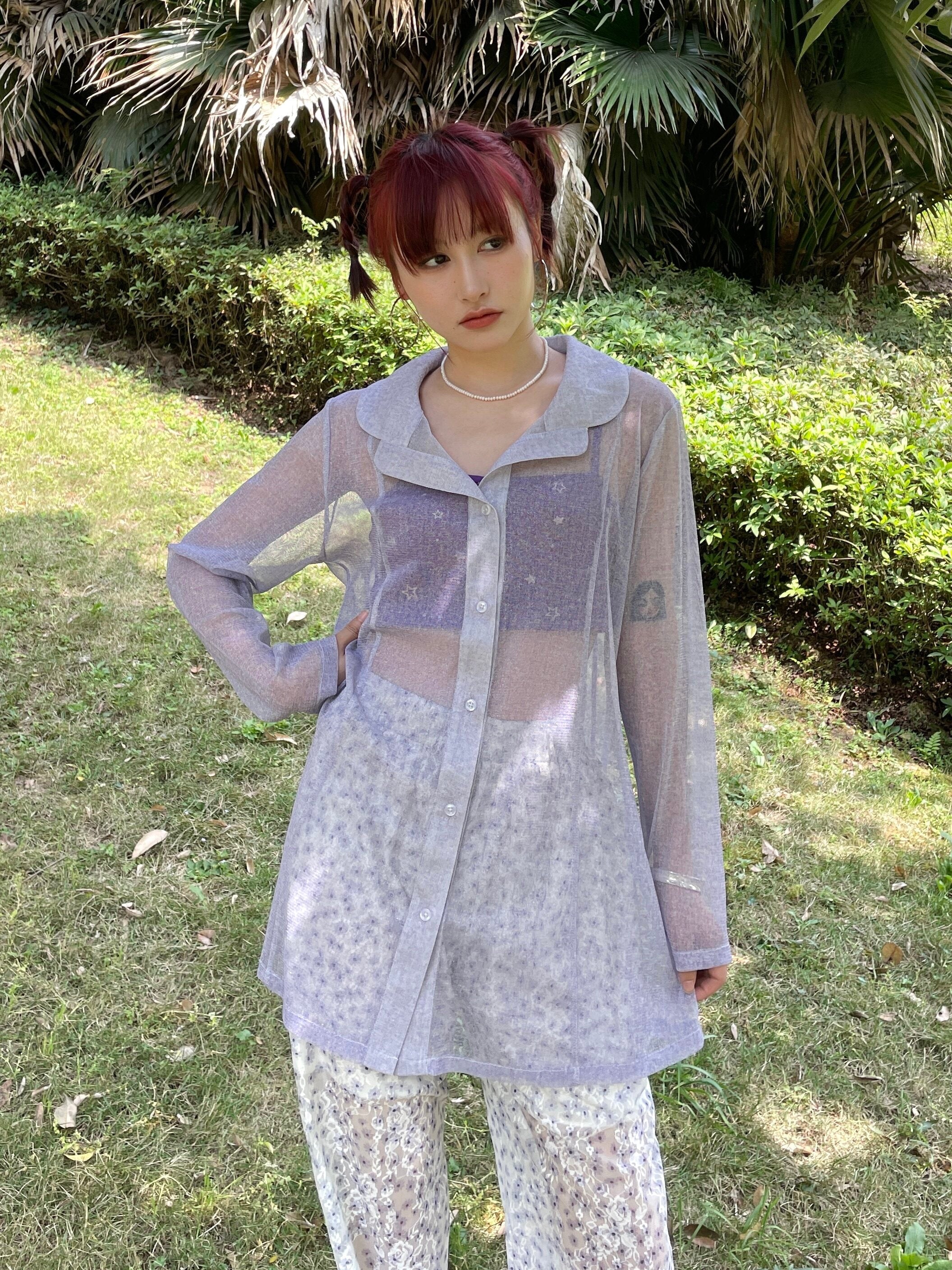 Sheer Shimmer Sun Shirt - HIBABAO by Land Decora