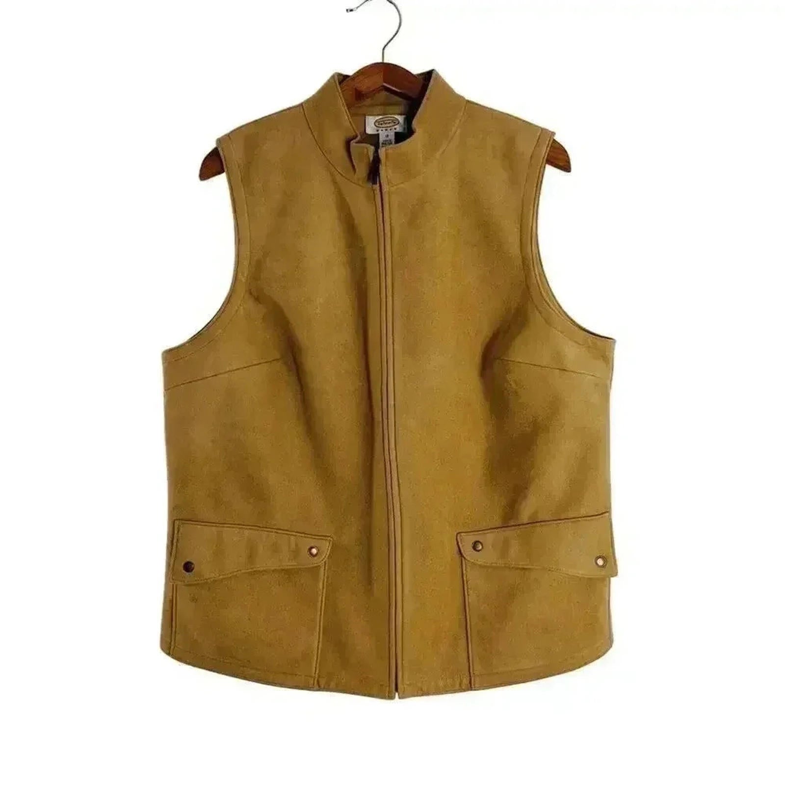 Talbots Tan Faux Suede Vest Women's Size 1X by Hot Girl Secondhand