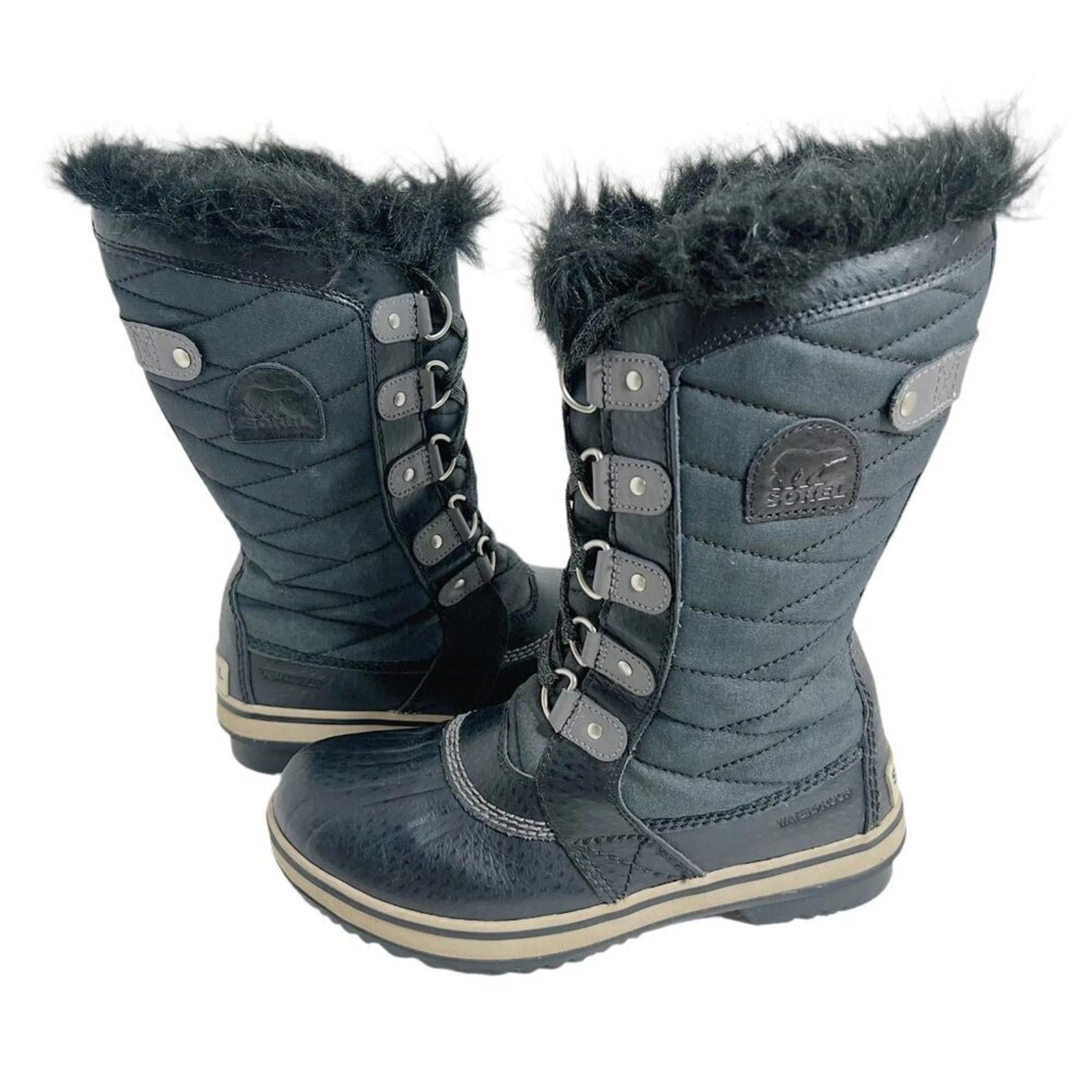 Sorel TOFINO II Youth Waterproof Boot Girl's Black Snow Boot Winter Bo by Hot Girl Secondhand