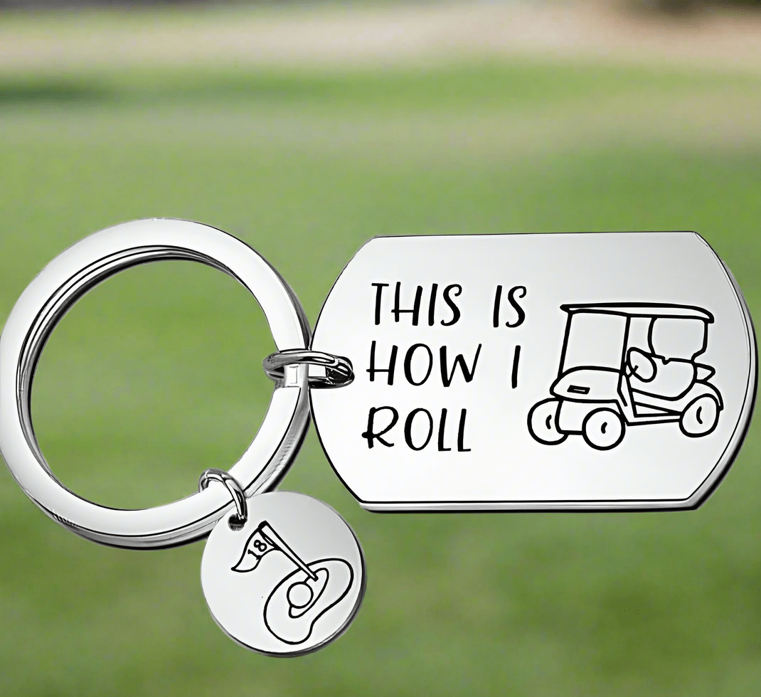 This is How I Roll Key Chain by Putter Girl