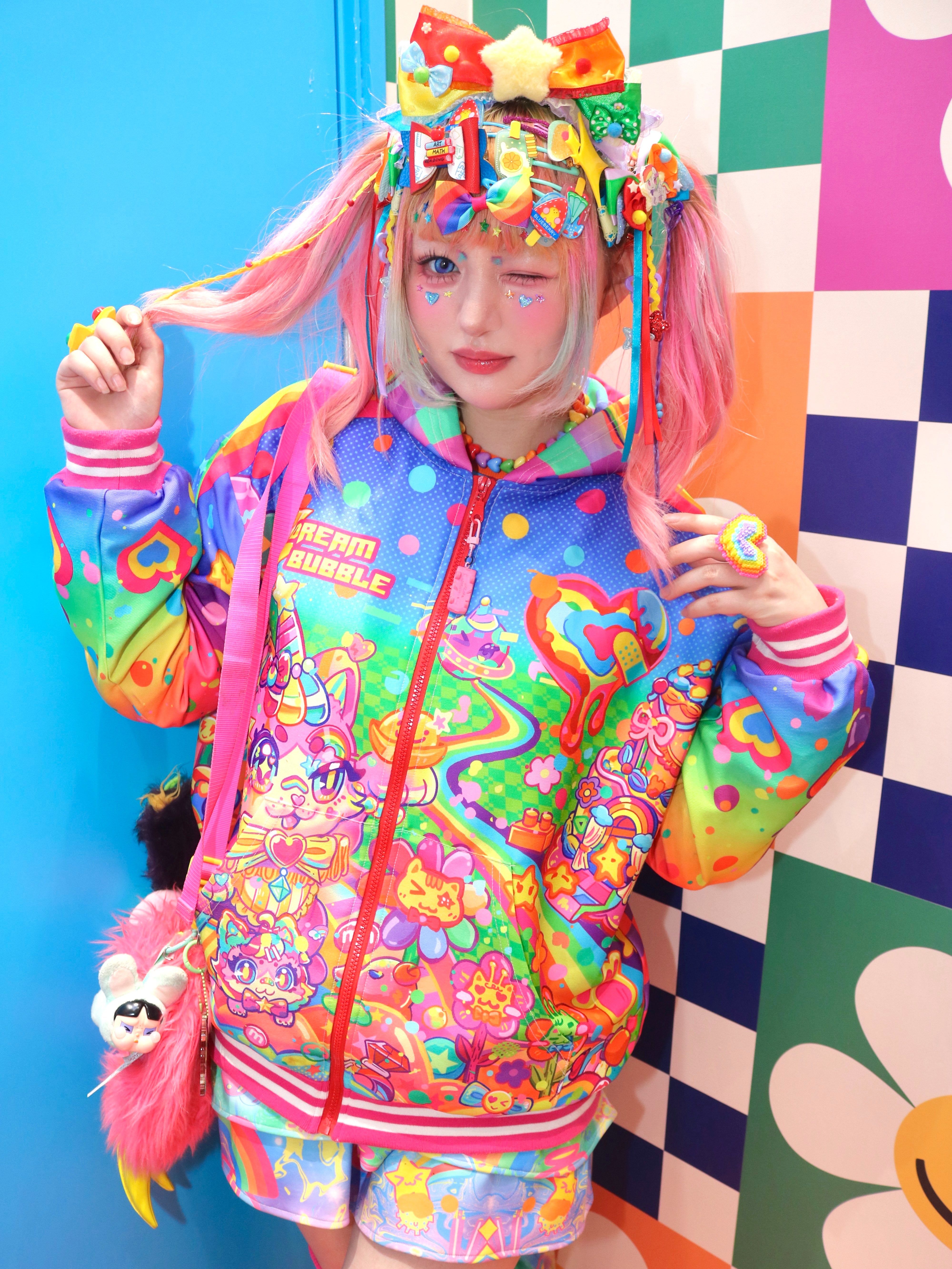 Decora Rainbow Cat Ear Jacket - Dream Bubble by Land Decora