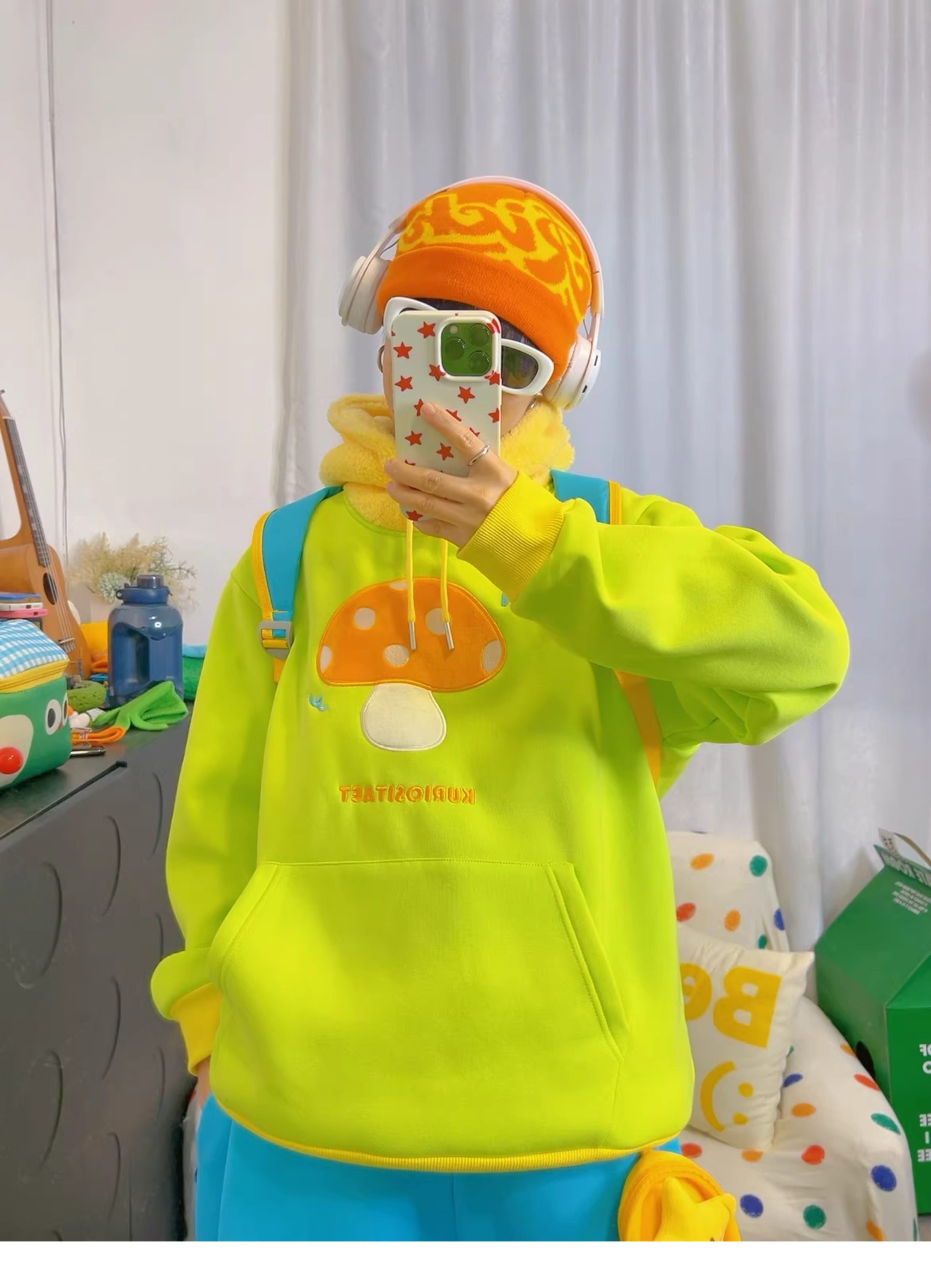 Cute Mushroom Hoodie - KURIOSITAET by Land Decora