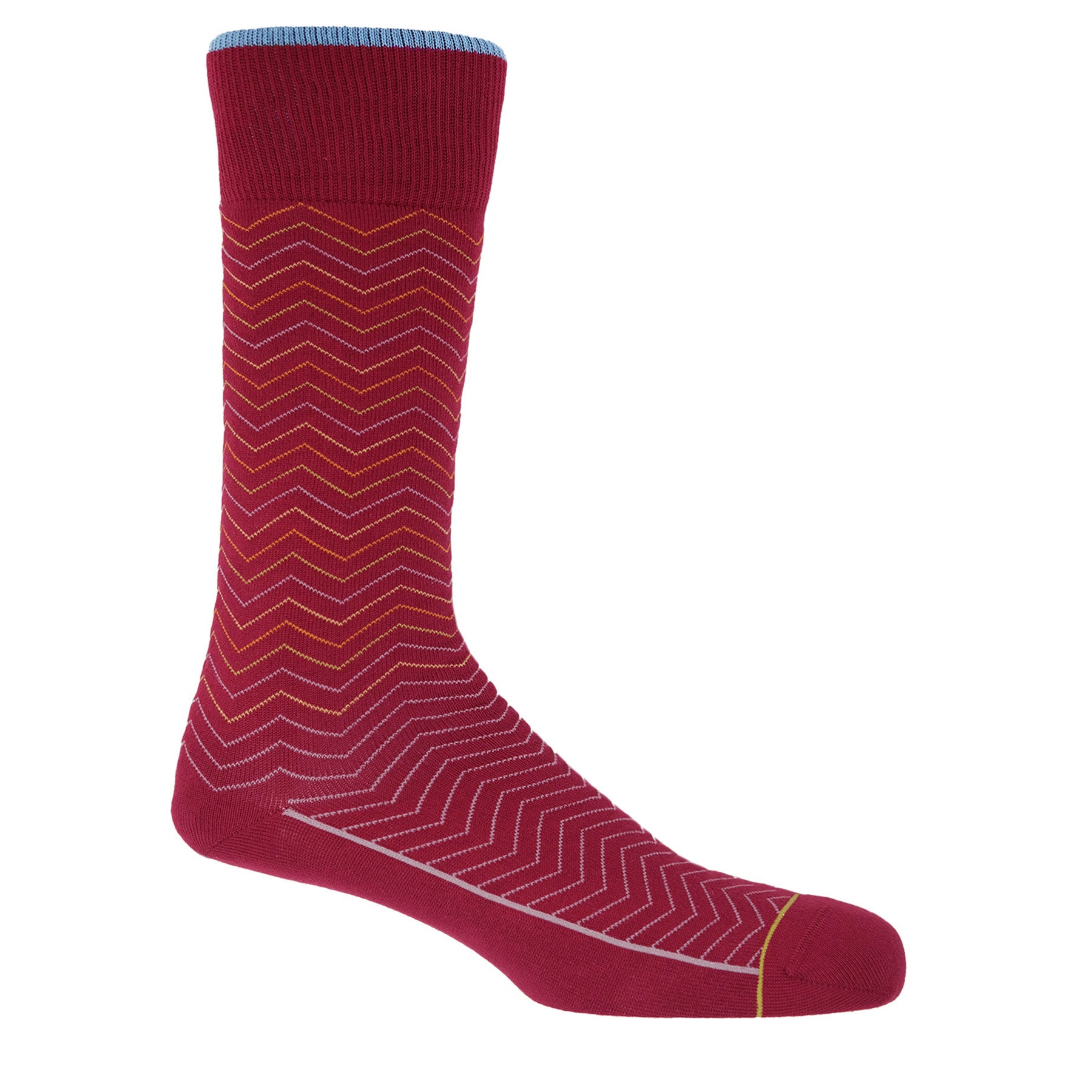 Oblique Men's Socks - Red by Peper Harow