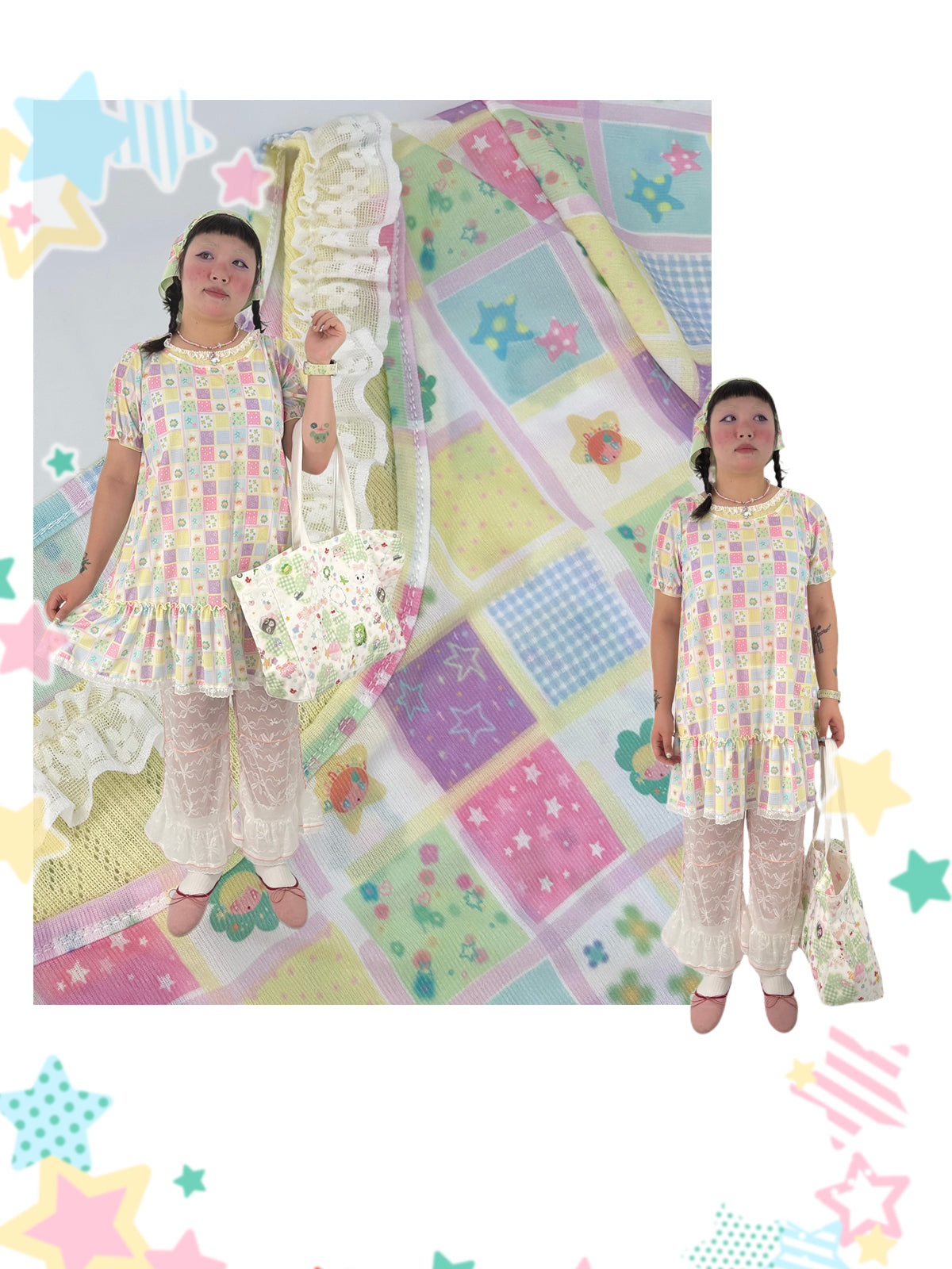Kawaii Printed Breathable Dress - shishihshop by Land Decora