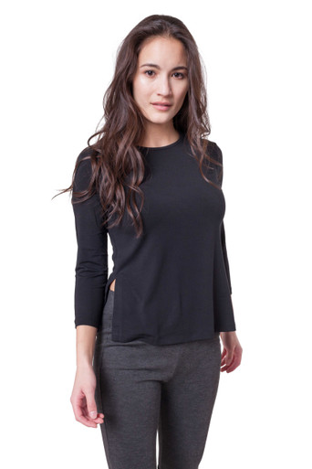 Modal Crop Top with Slit by A to Z Tees