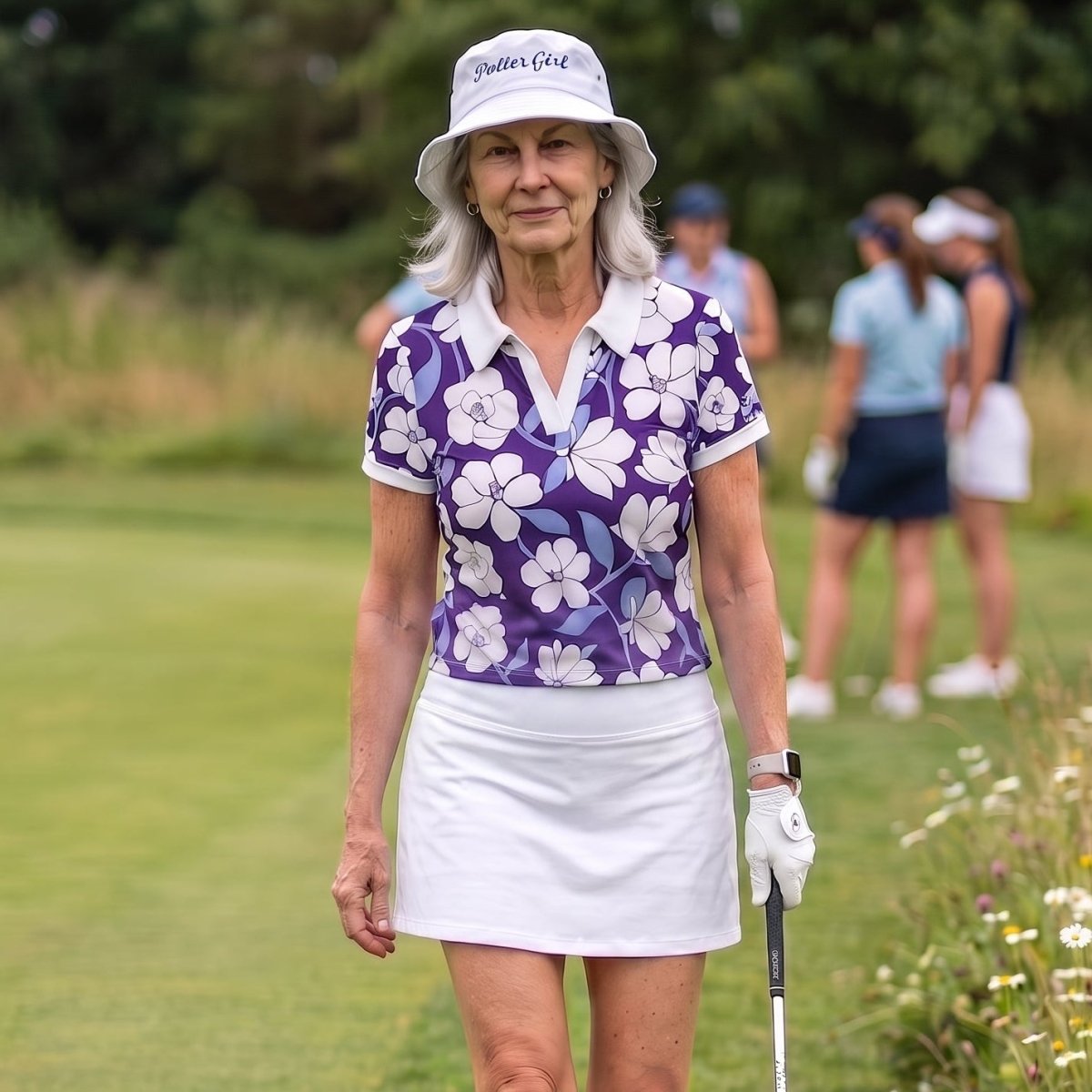 Dogwood UnTuckHer Short Sleeve Polo by Putter Girl