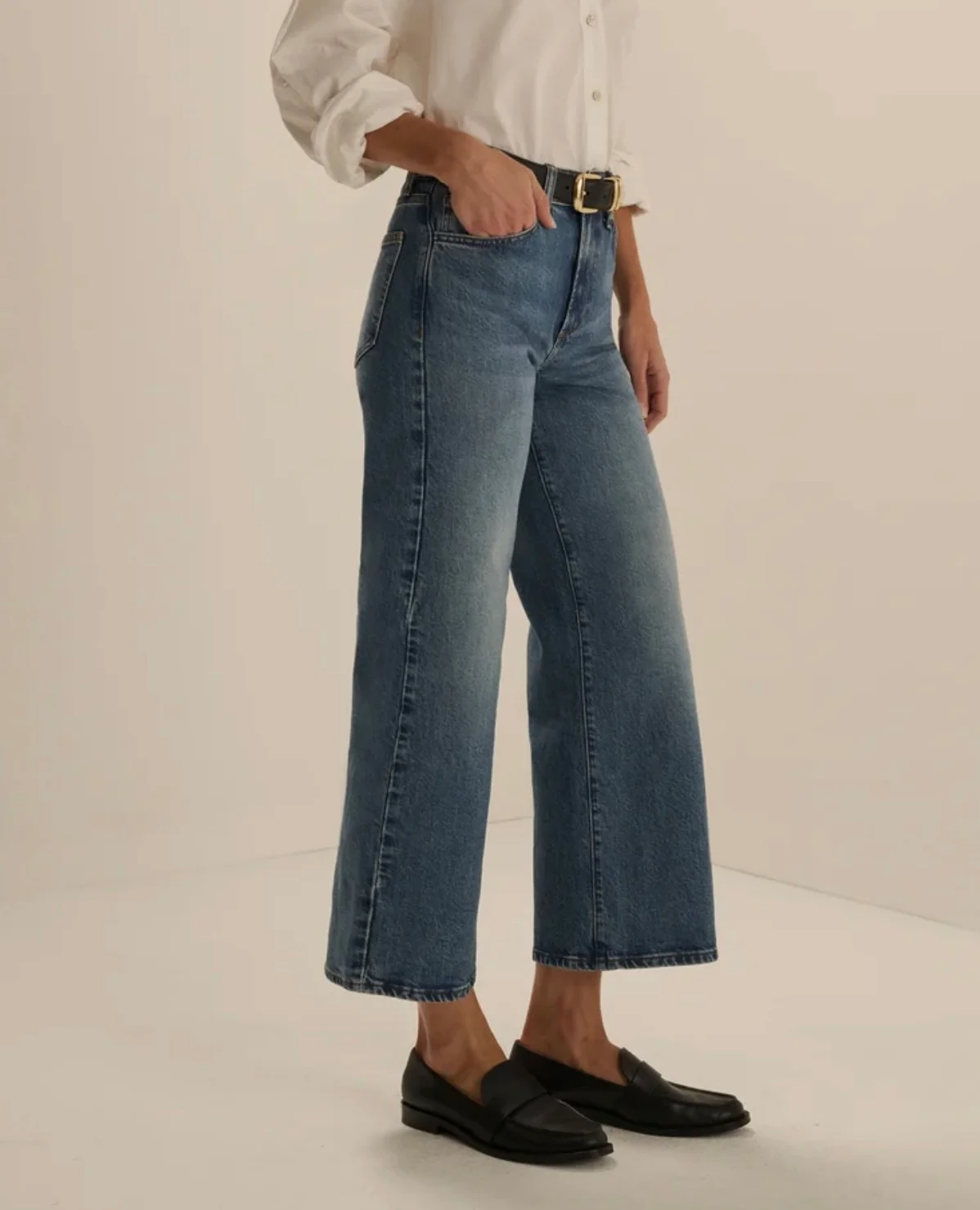 Favorite Daughter The Ruby High Rise Wide Leg Straight by Sierra Deene