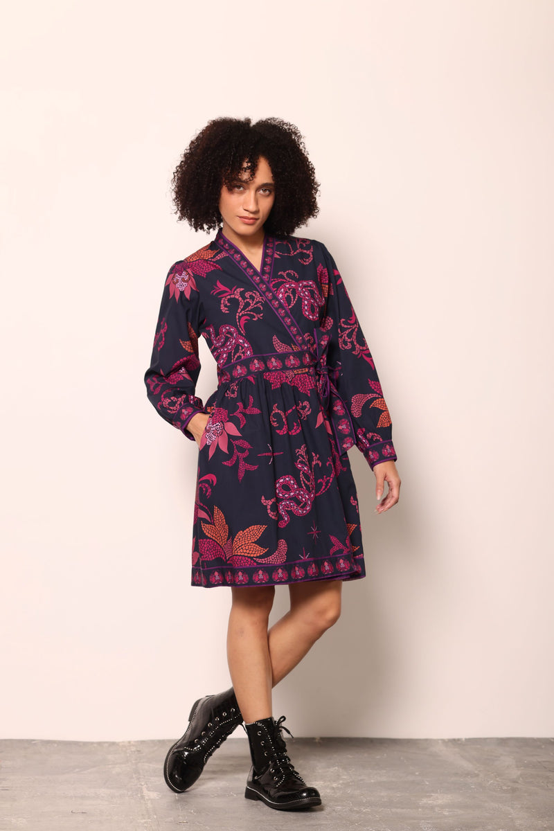 MIDNIGHT MOSAIC CARA DRESS by Maude Vivante