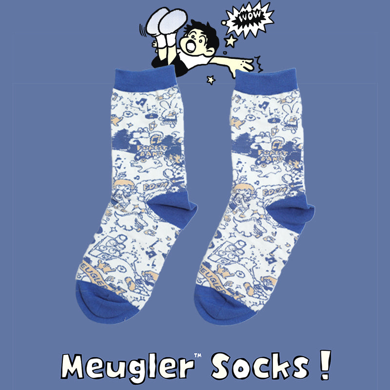 Harajuku Cartoon Frog and Dog Design Cotton Socks Set – Meugler Ollie Frog by Land Decora