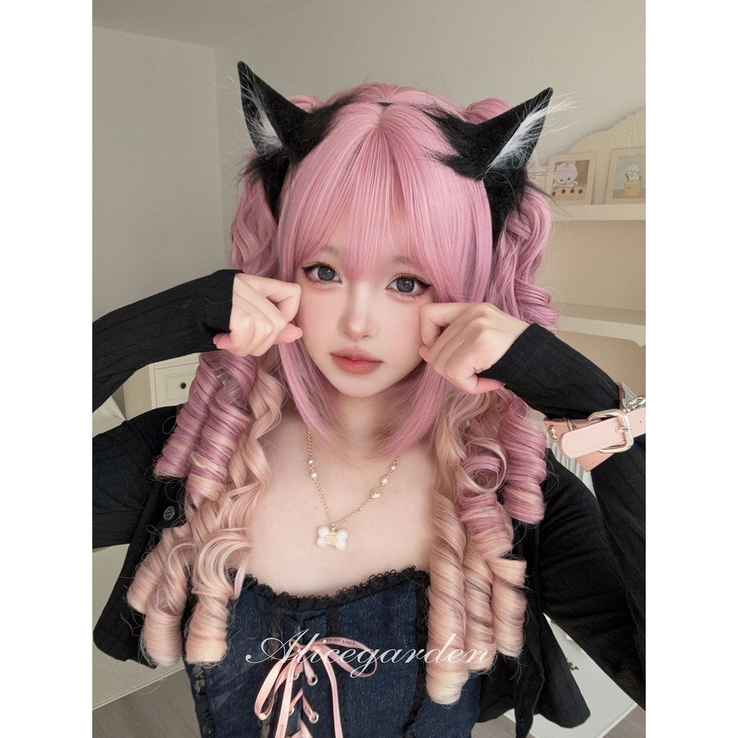 Pink Gradient Lolita Wig - Alice Garden by Land Decora