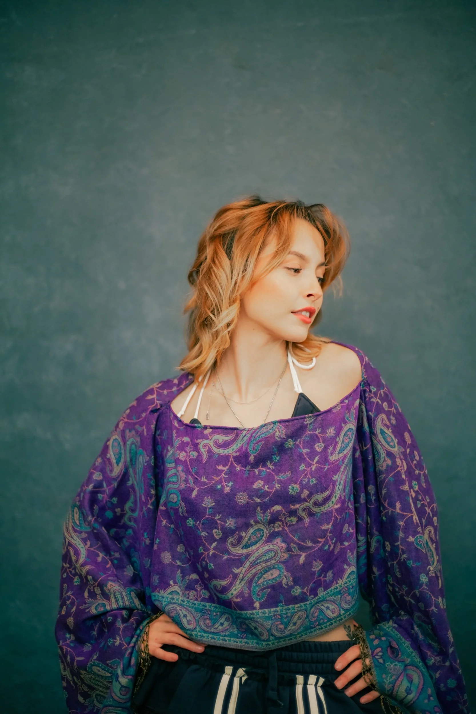 Plum pashmina by Luvsav