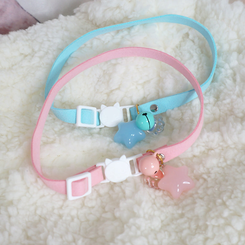 MaoJiang Decora Kei Cat Paw Bell Choker | Kawaii Soft Girl Necklace by Land Decora
