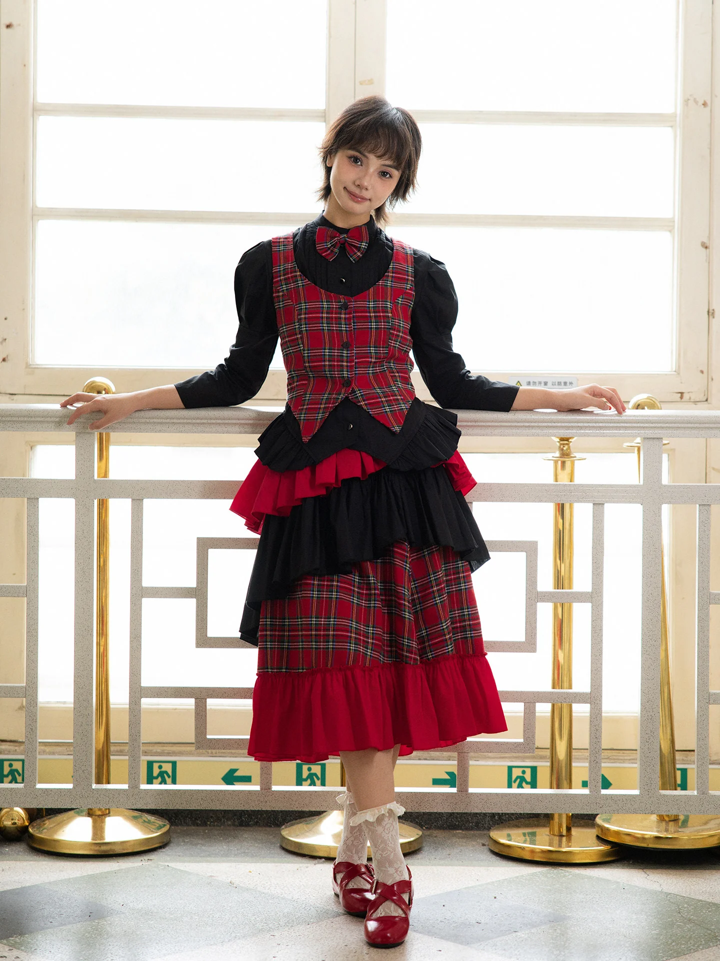 Vintage Plaid Punk Academy Set - Nanjun Vintage by Land Decora