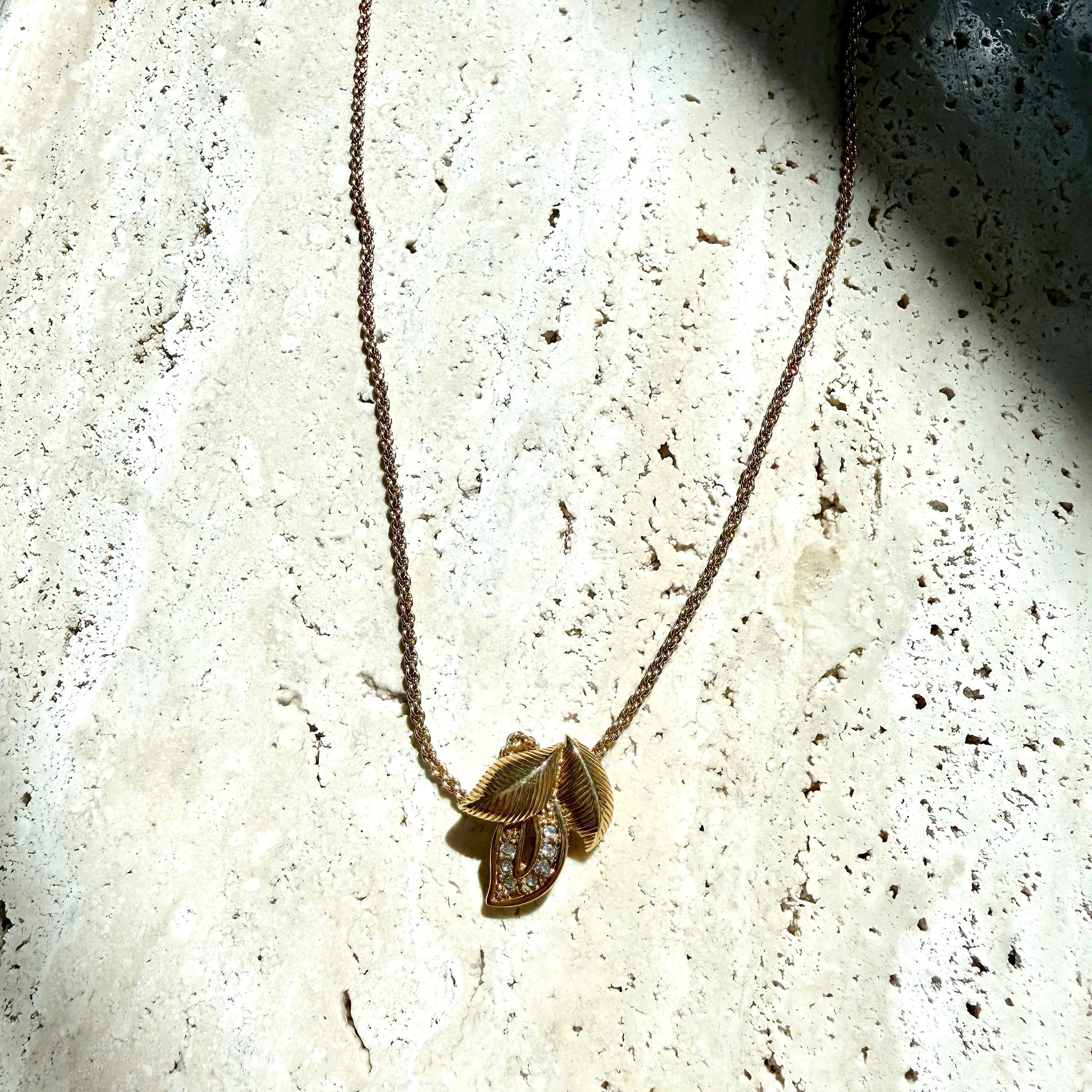 Dior Vintage Tri-Leaf Chain by The Vintage New Yorker