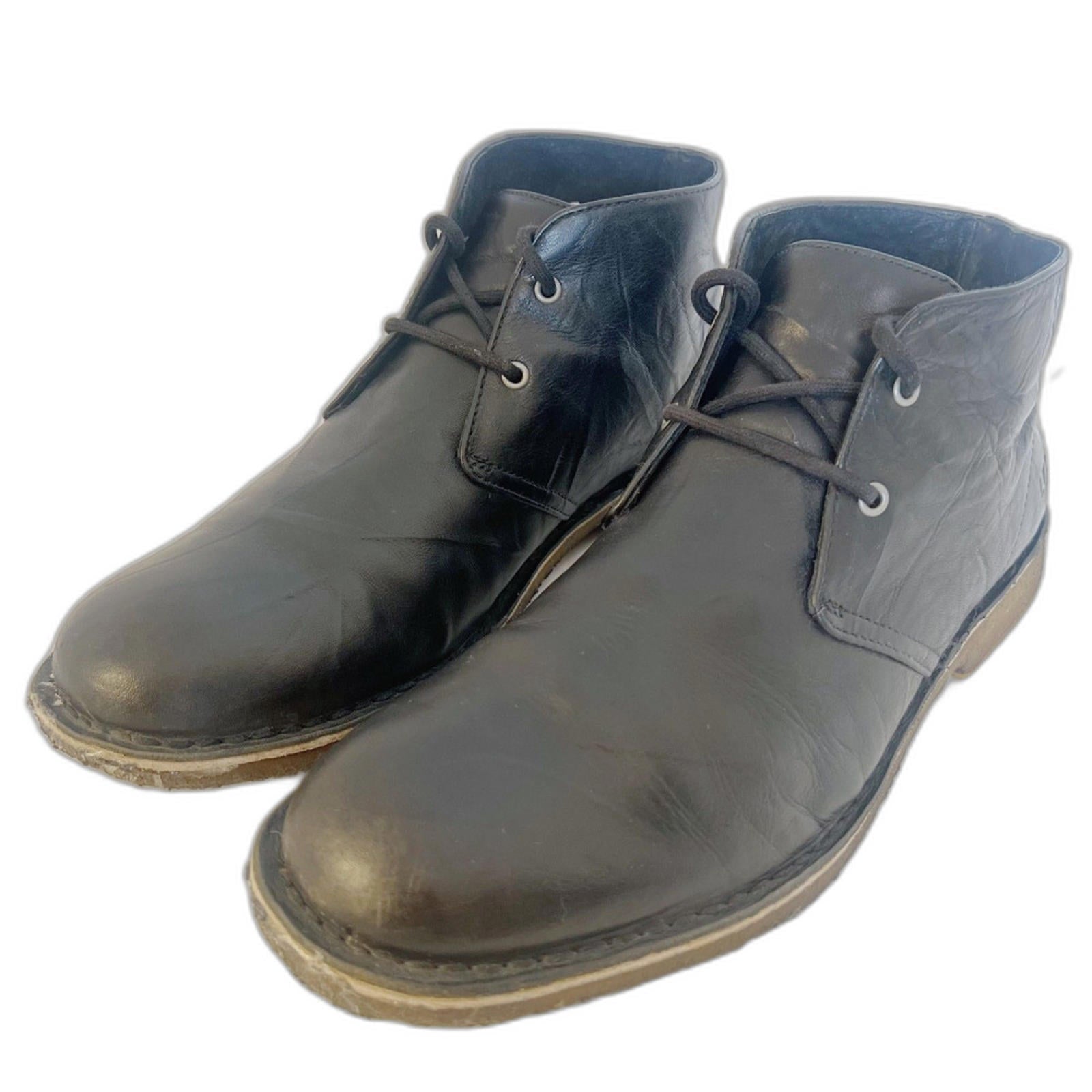 UGG Australia Men's Leighton Black Leather Chukka Boots Size 11 by Hot Girl Secondhand