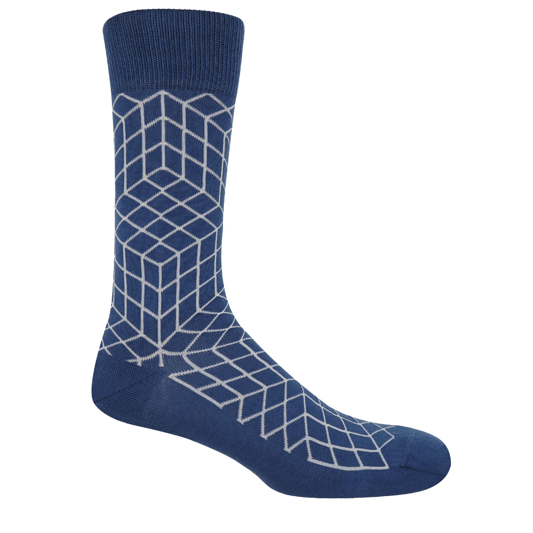 Puzzle Men's Socks - Navy by Peper Harow