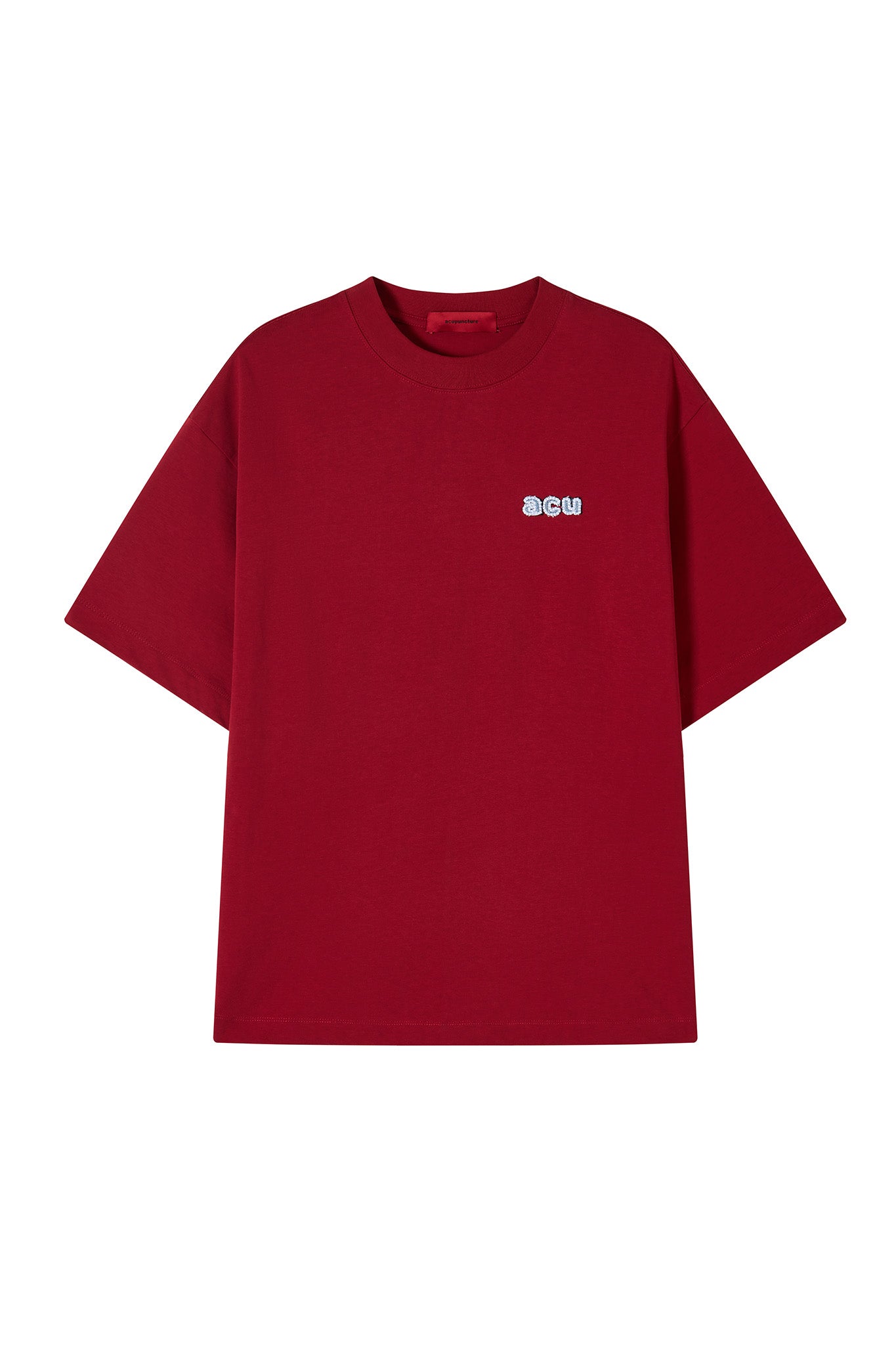 DENIM LOGO T-SHIRT RED by Acupuncture1993