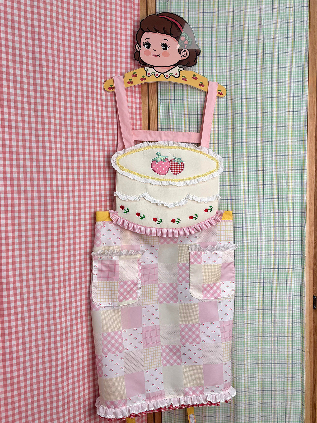 Kawaii Strawberry Apron - Little Berry by Land Decora