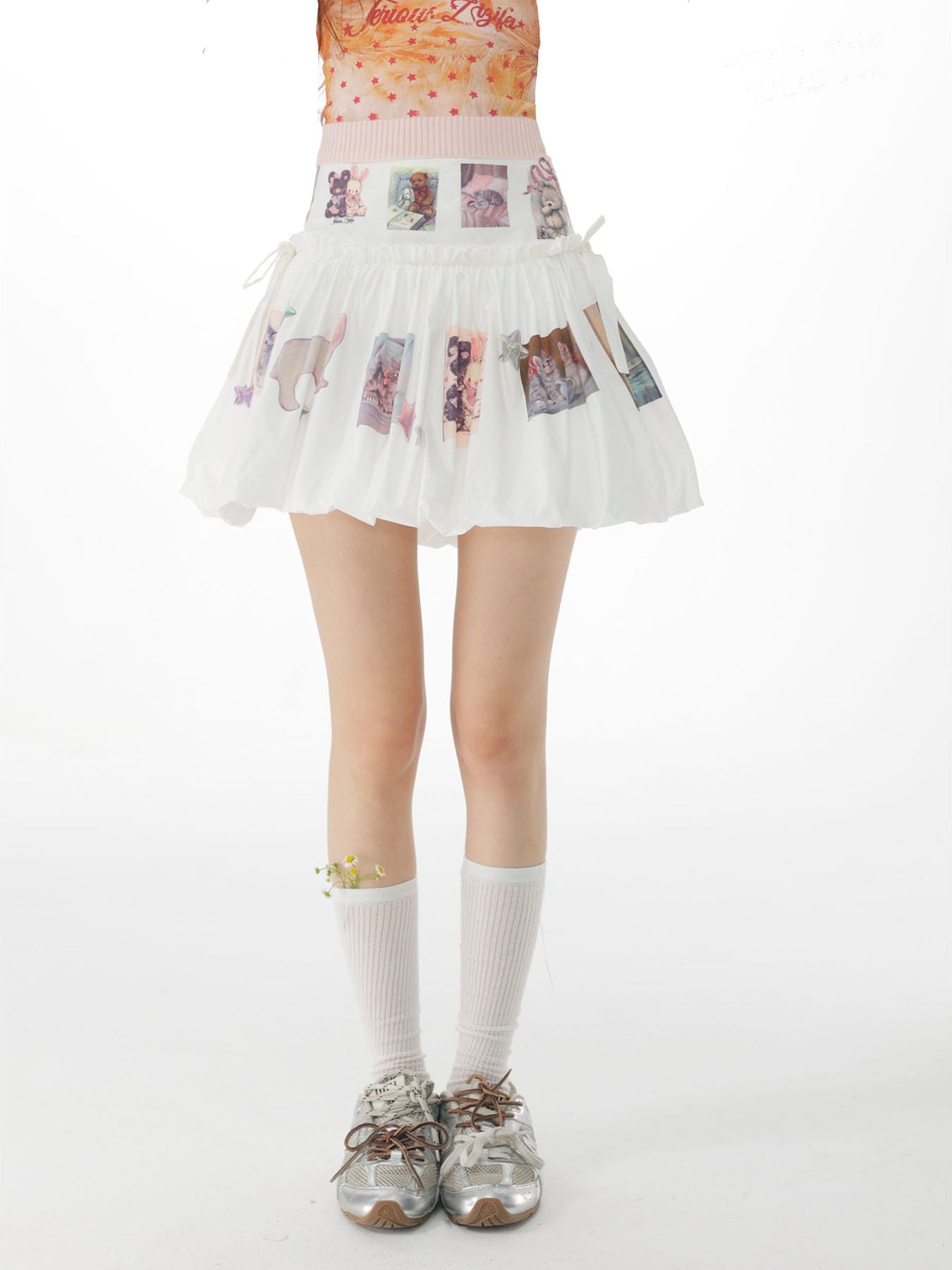 Spring Bear High Waist Skirt - ziziFei by Land Decora