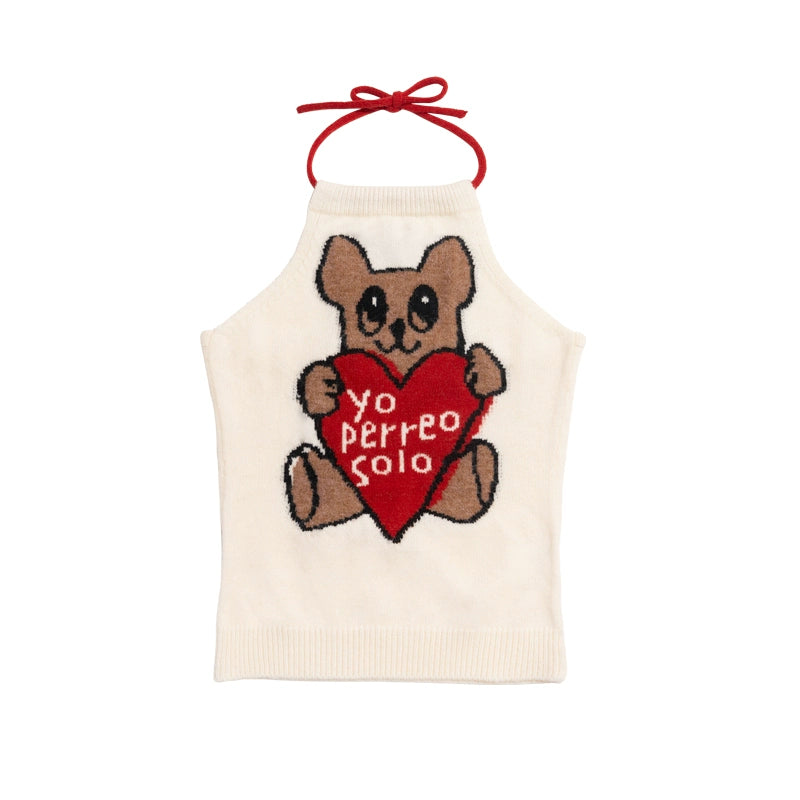 Girly Fashion Iscreamcolour Love Bear Tank Top | Sweet Girly Style by Land Decora