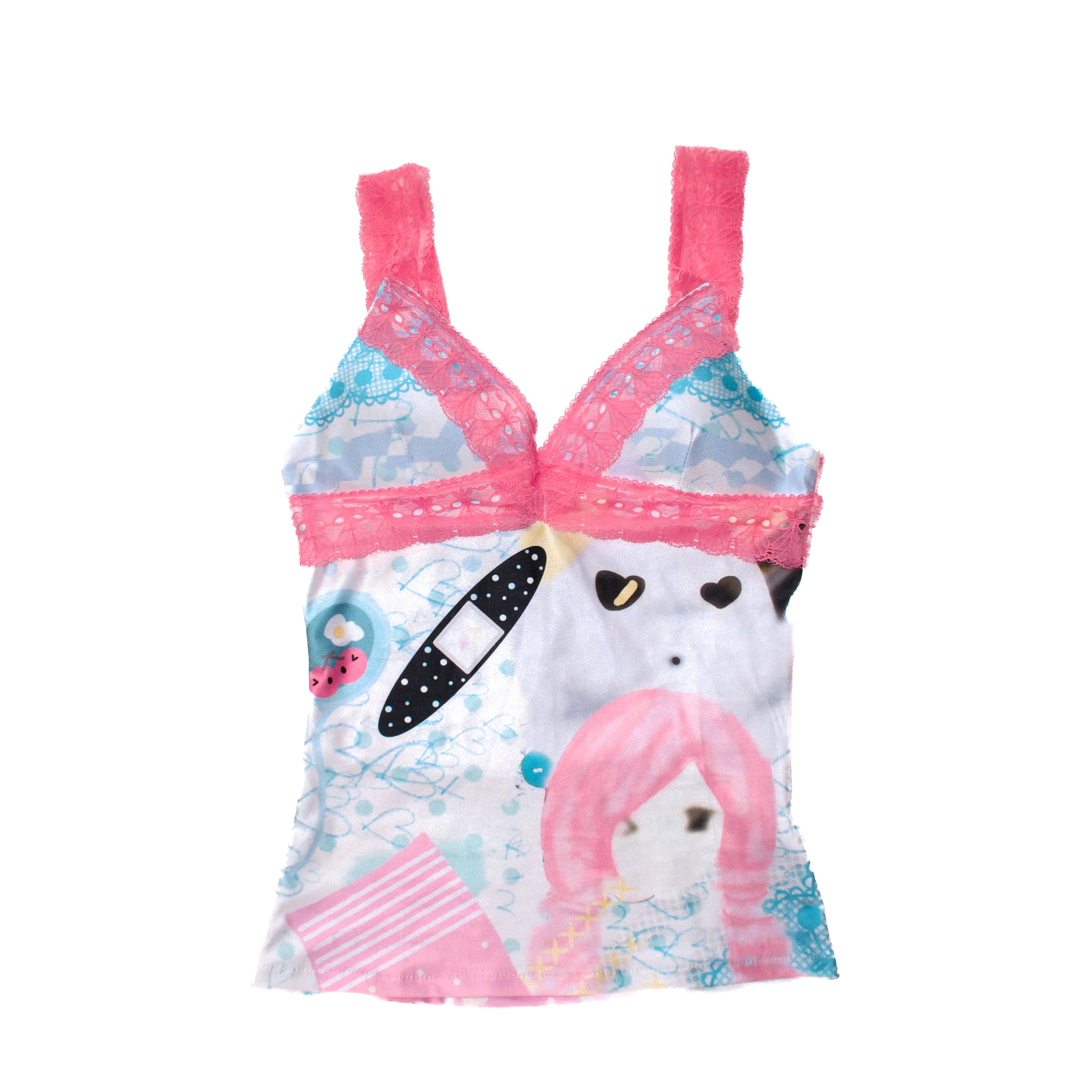 Y2K Lace Cami Top - YJM with biubiu by Land Decora