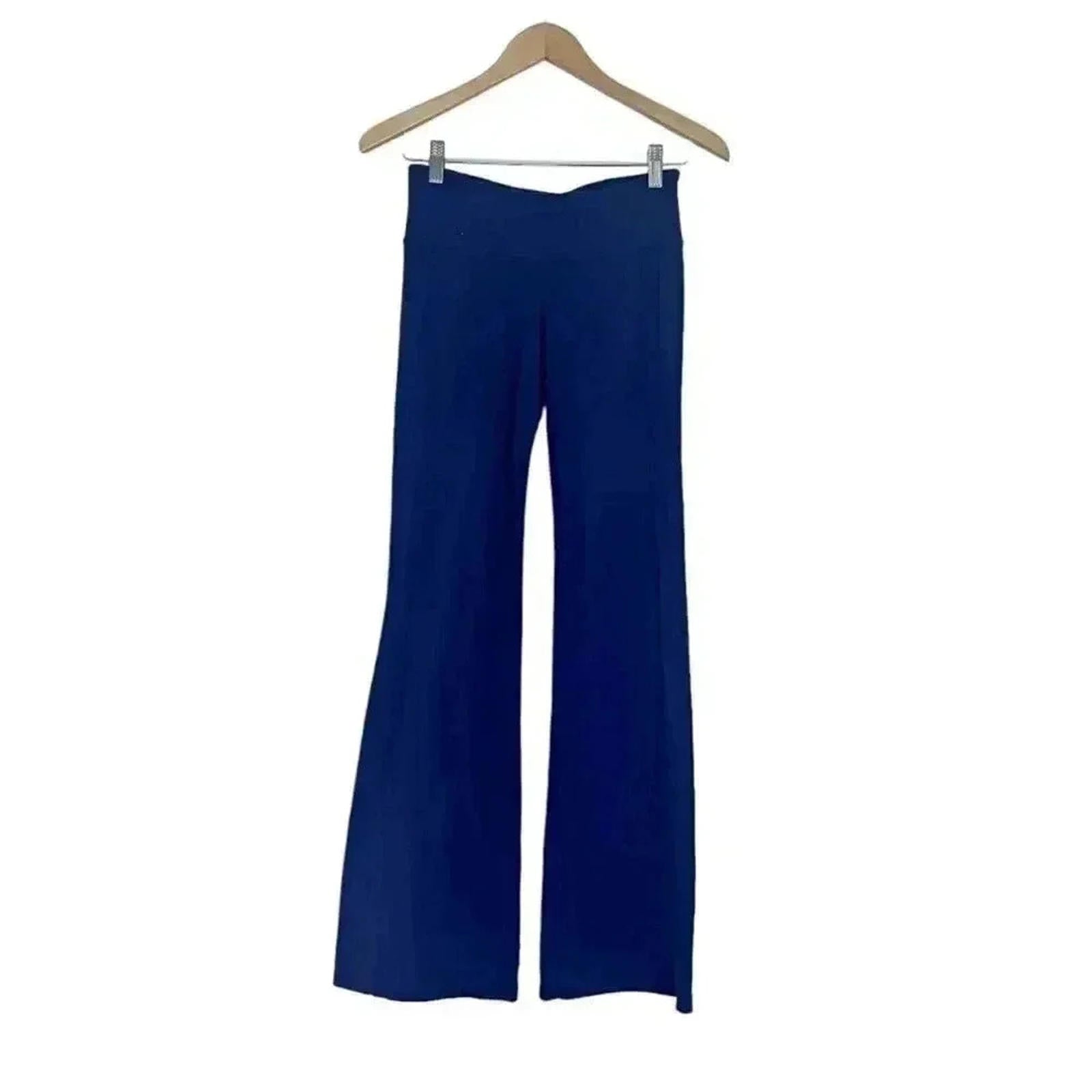 Athleta Dark Midrise Blue Flared Leggings Women's Size S by Hot Girl Secondhand