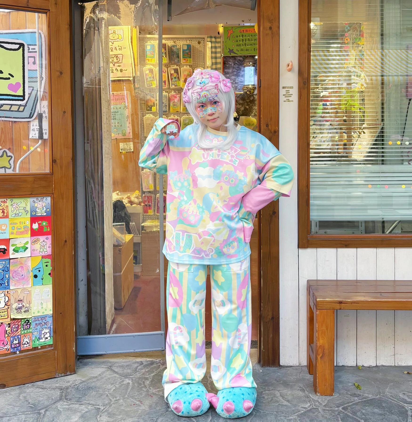 Decora Kei Two Piece Set | Pastel Harajuku Kawaii Streetwear Outfit by Land Decora