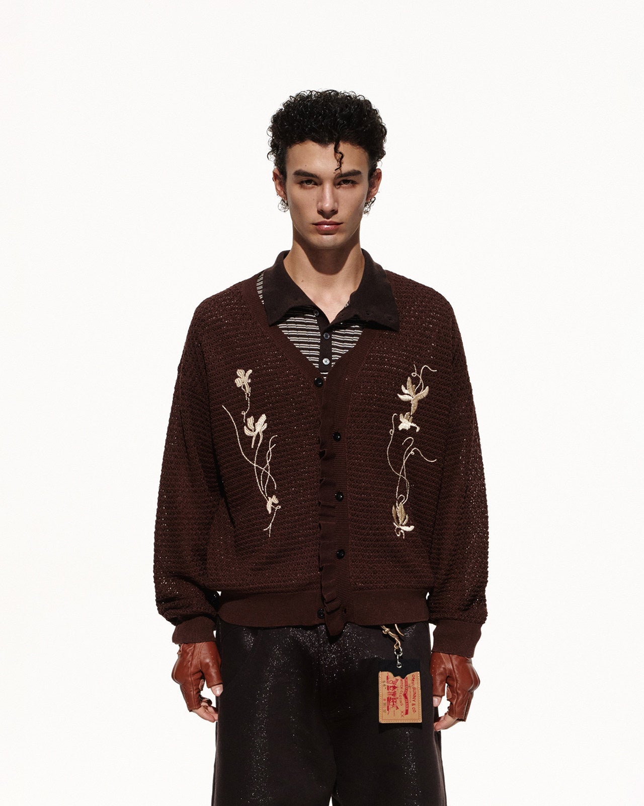 Script-X Linen Lyocell Embroidered Shirt by OFFCULTURE