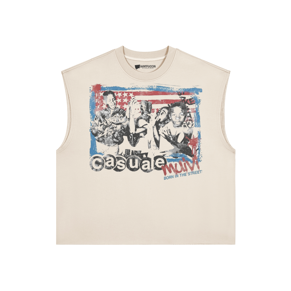 Borin in The Streets Sleeveless T-Shirt (Standard Version) by Casuale Muivi