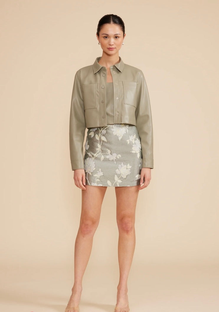 Abbott Cropped Sage Jacket by Sierra Deene