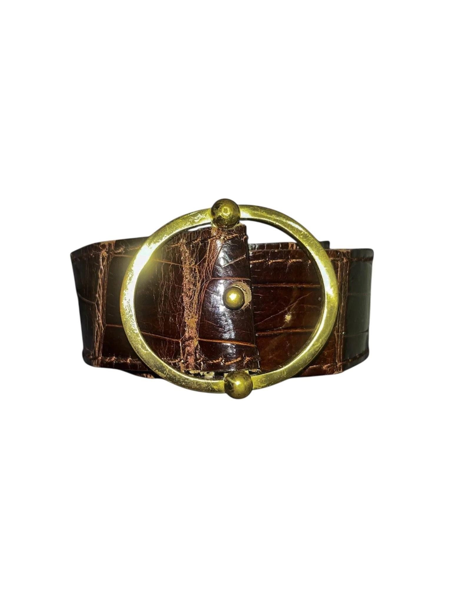 Dior Crocodile Leather Belt by Ascensio Vintage