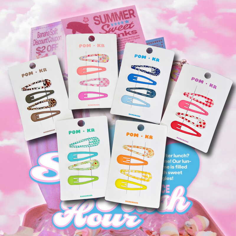 StrangeLab Decora Colorful BB Clips | Candy Color Simple Hair Clips by Land Decora