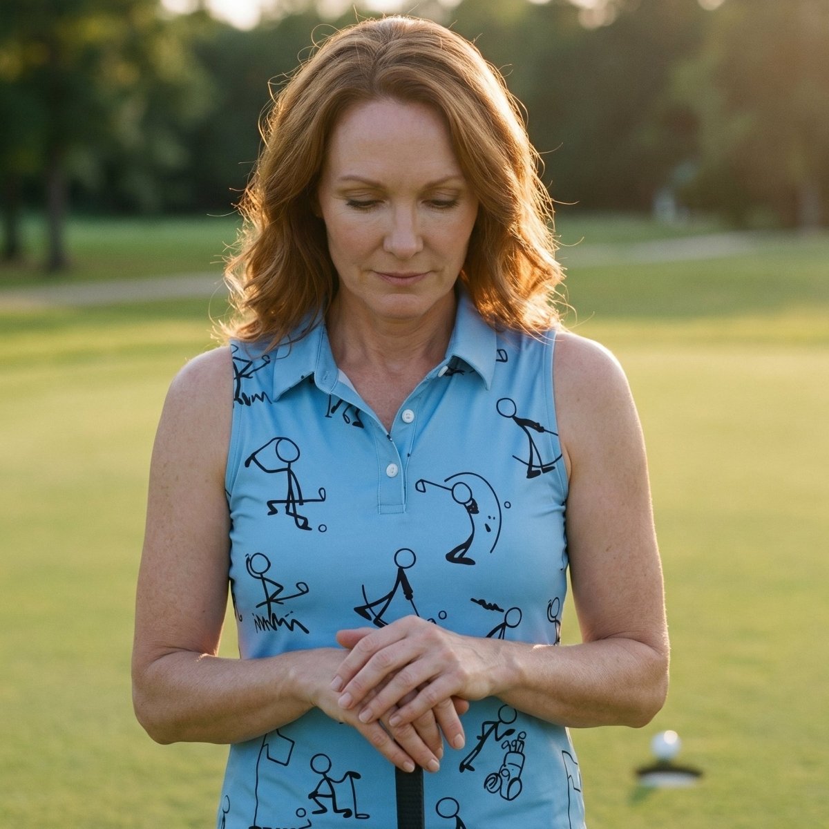 Go Figure Sleeveless Polo by Putter Girl