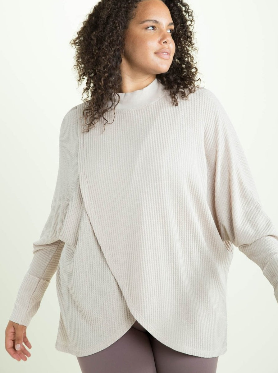 MONICA MOCK NECK TOP (CURVE SIZES AVAILABLE) - FINAL SALE by RAËLIV