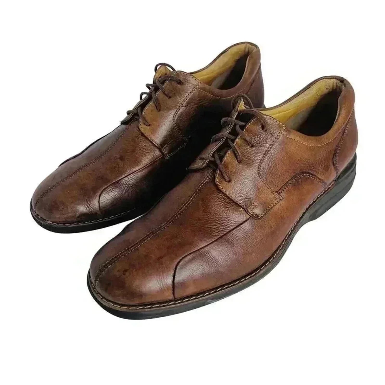 Johnston & Murphy Brown Leather Rounded Toe Oxfords Men's Size 11 by Hot Girl Secondhand