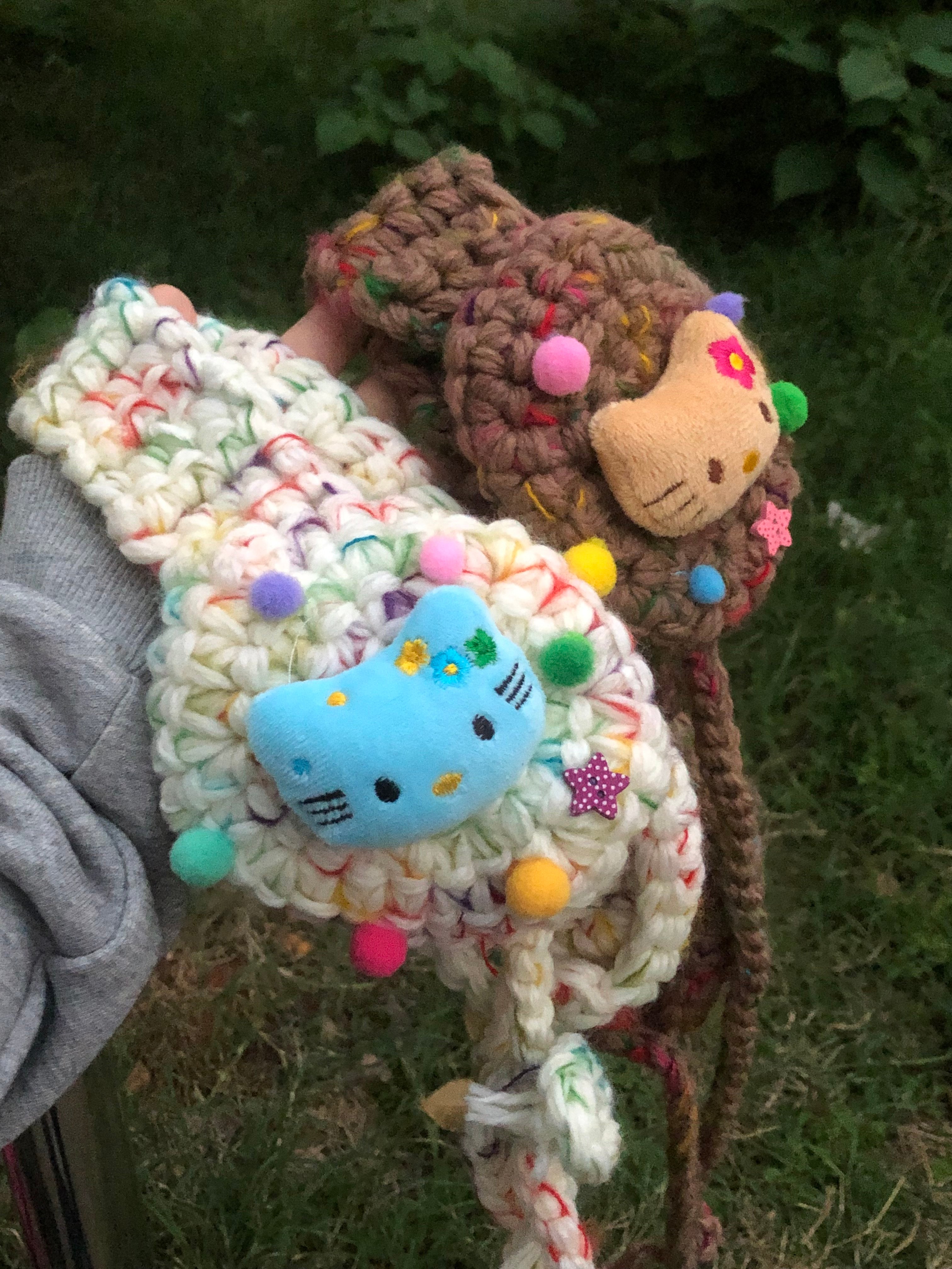 Kawaii Knit Kitty Earmuffs - Corner Party by Land Decora