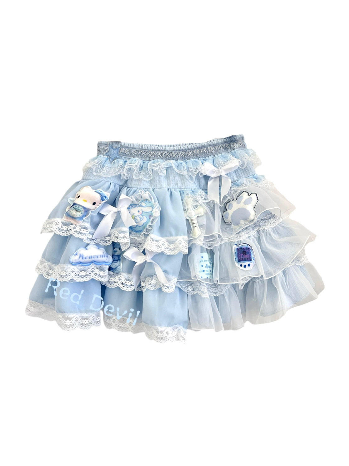 RedDevil Decora Skirt Spice Girl Sweet Puff Skirt Cute Gyaru Skirt by Land Decora
