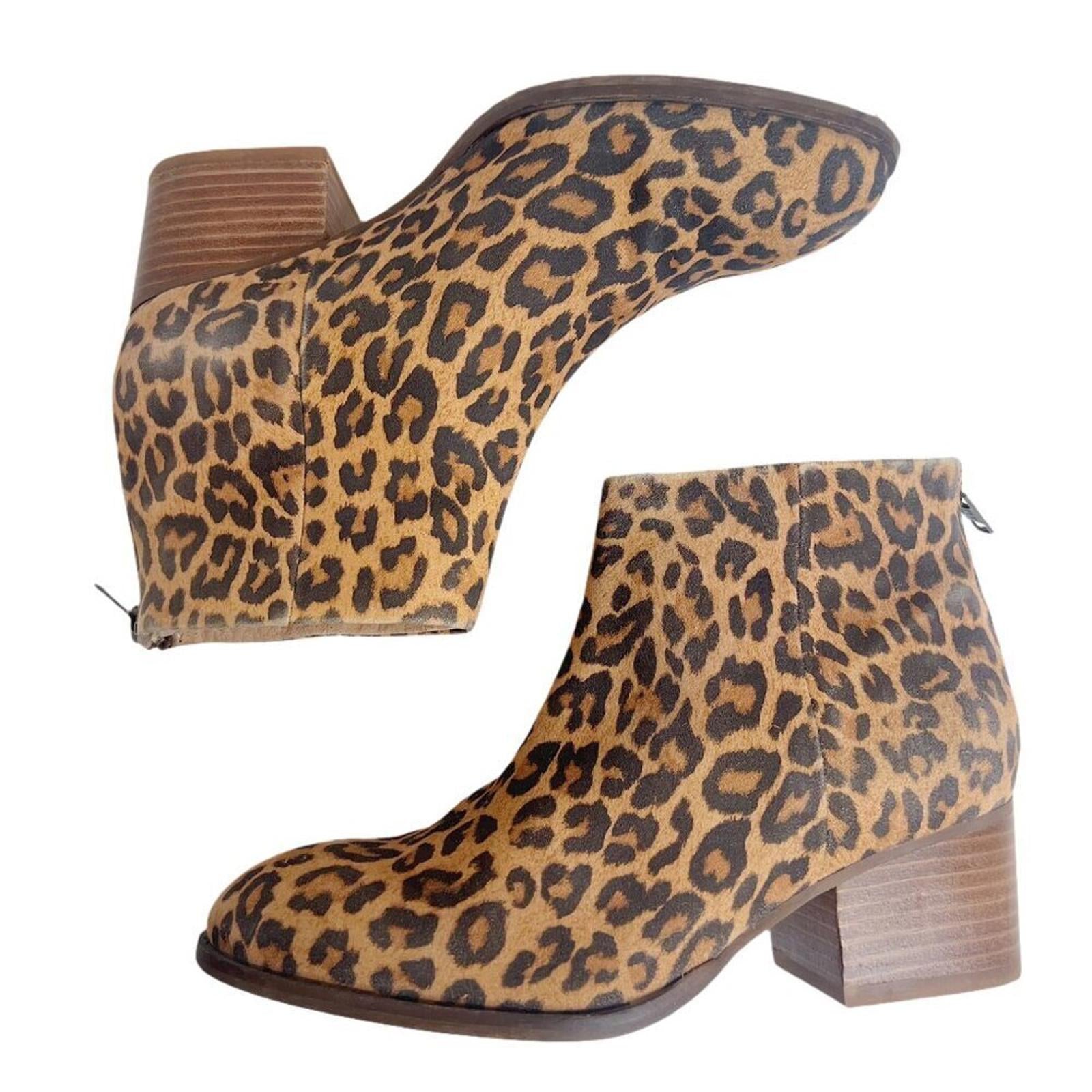 Seychelles Floodplain Bootie Leopard Print Ankle Boot Women's Size 6.5 by Hot Girl Secondhand