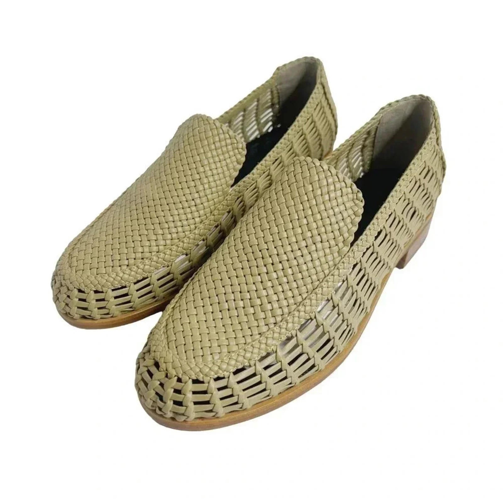 NWOT Rag & Bone Sid Dune Woven Loafer Tan Leather Slip On Women's Size by Hot Girl Secondhand