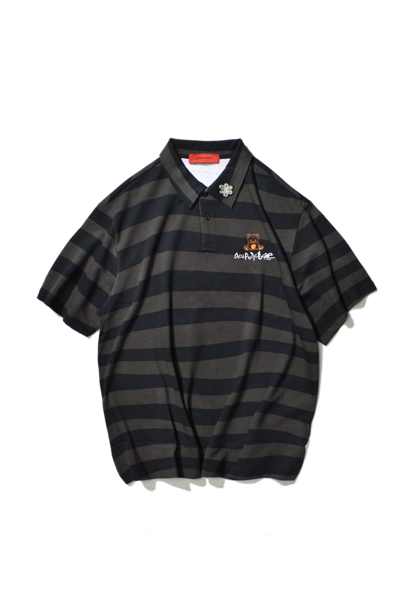 STRIPED POLO BLACK by Acupuncture1993