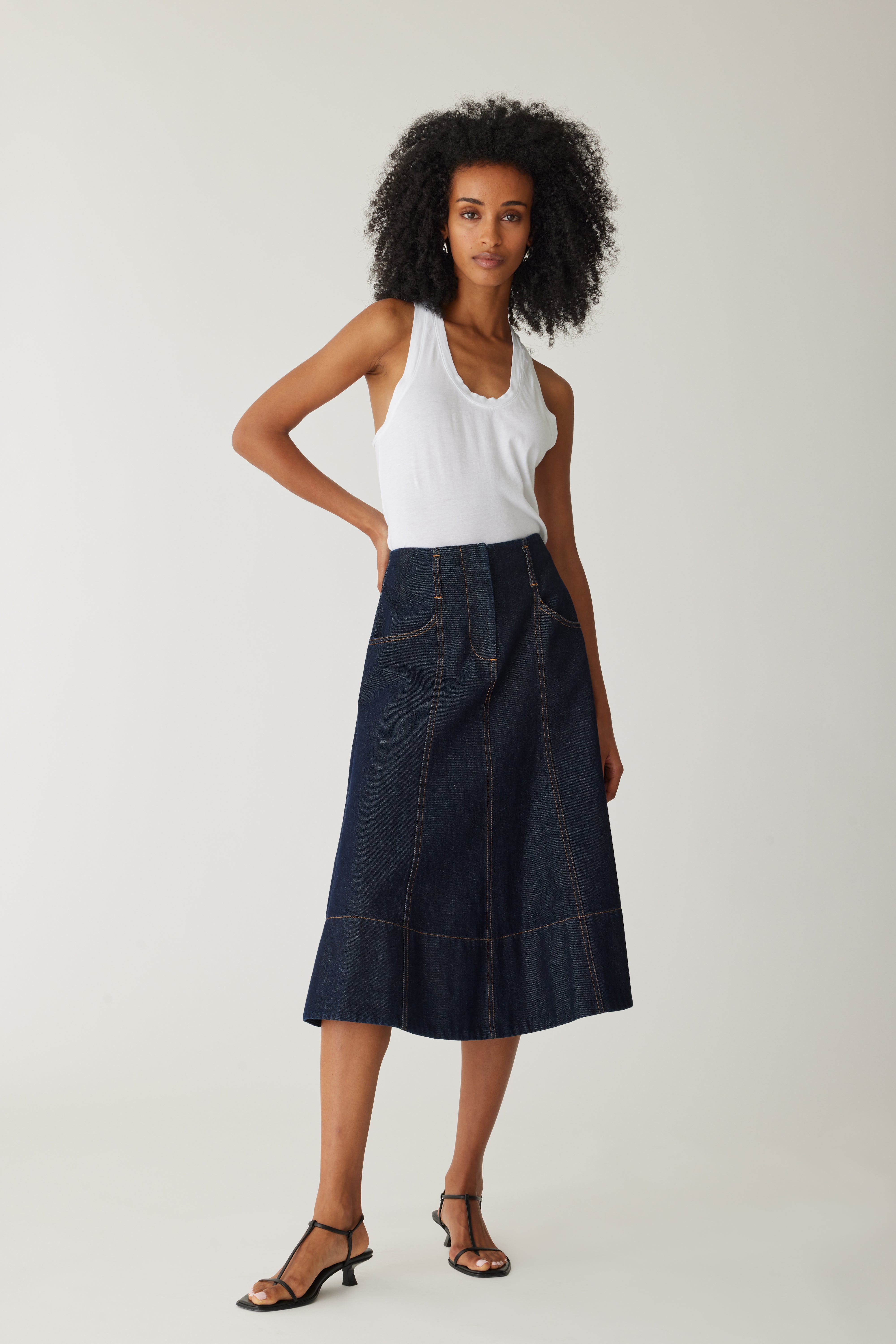 Gabrielle Denim Skirt by Sierra Deene