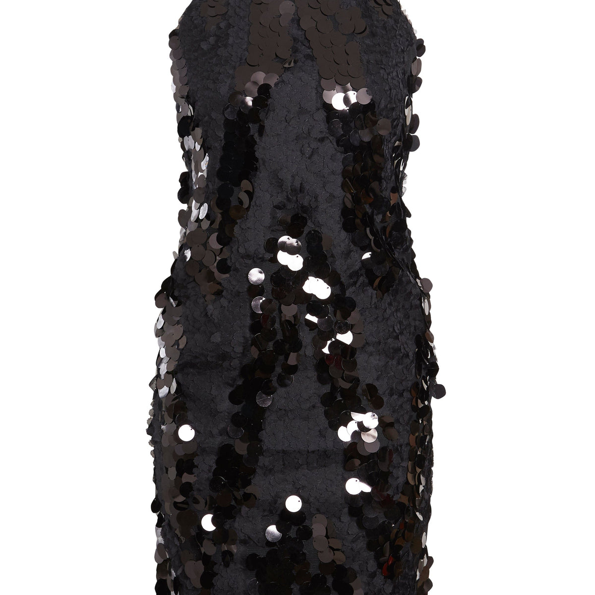Siah Sparkly Black Mini Dress – Backless Sequin Party Style By Sarvin by Sarvin