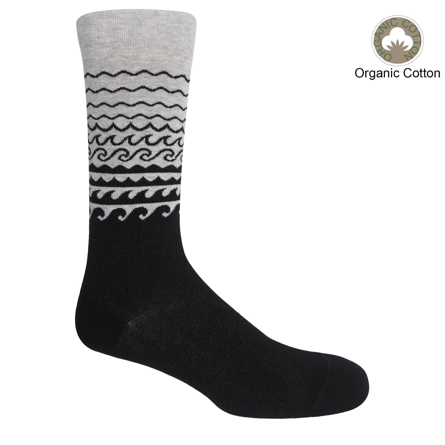 Wave Men's Socks - Grey by Peper Harow