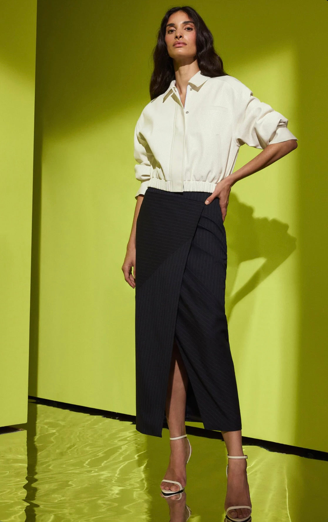BCBGMAZAZRIA Jasmaine Skirt by Sierra Deene