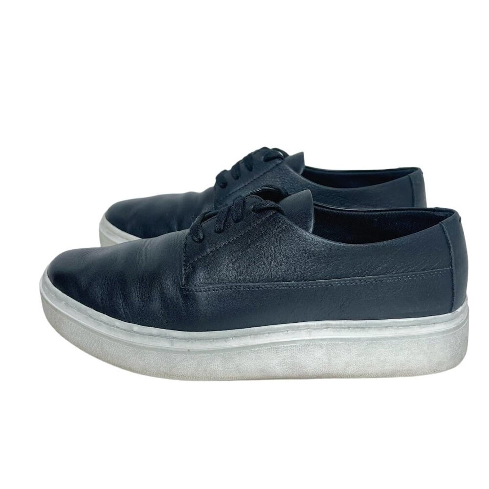 Eileen Fisher Penni Black Leather Platform Sneakers Women's Size 7 by Hot Girl Secondhand