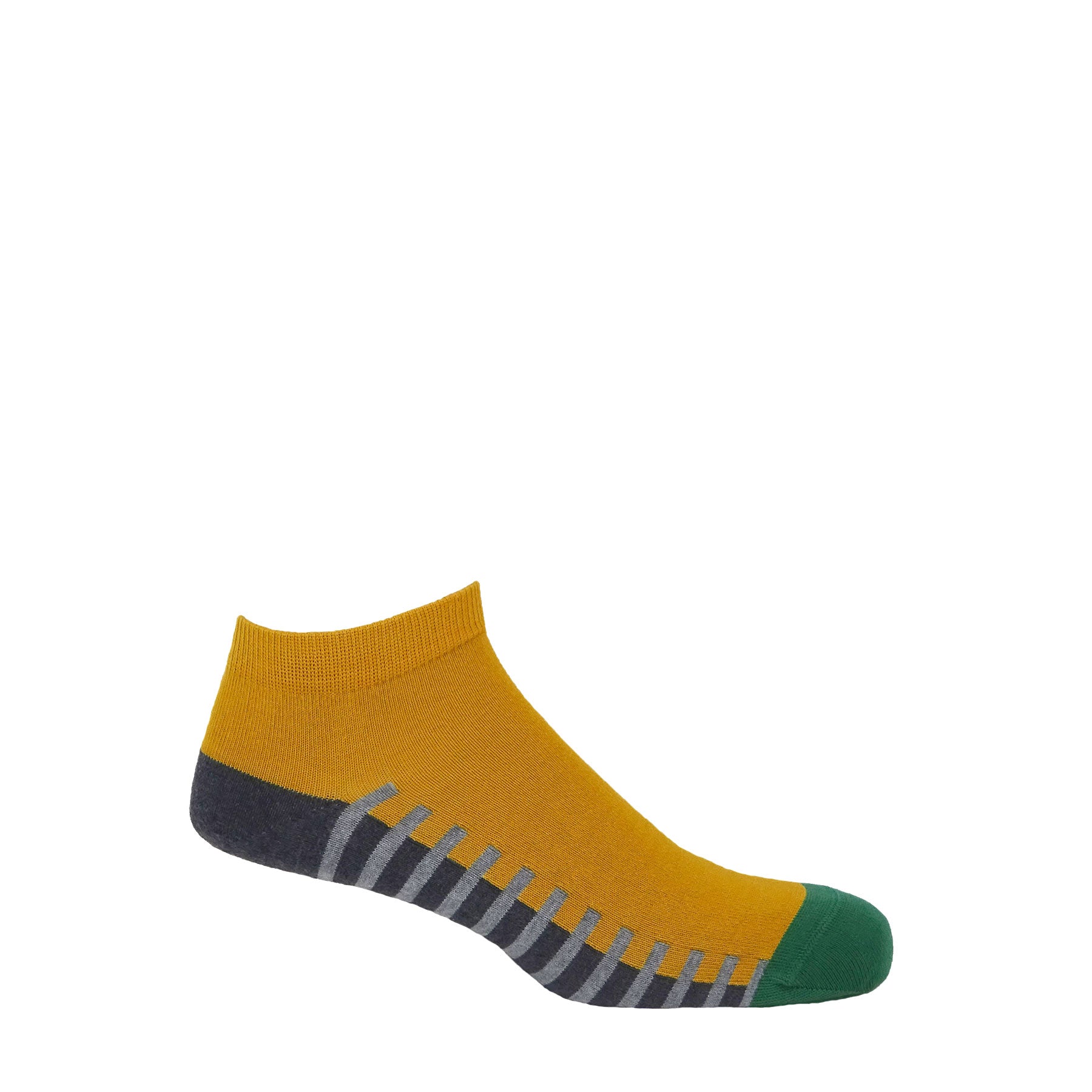 Welford Men's Trainer Socks - Mustard by Peper Harow