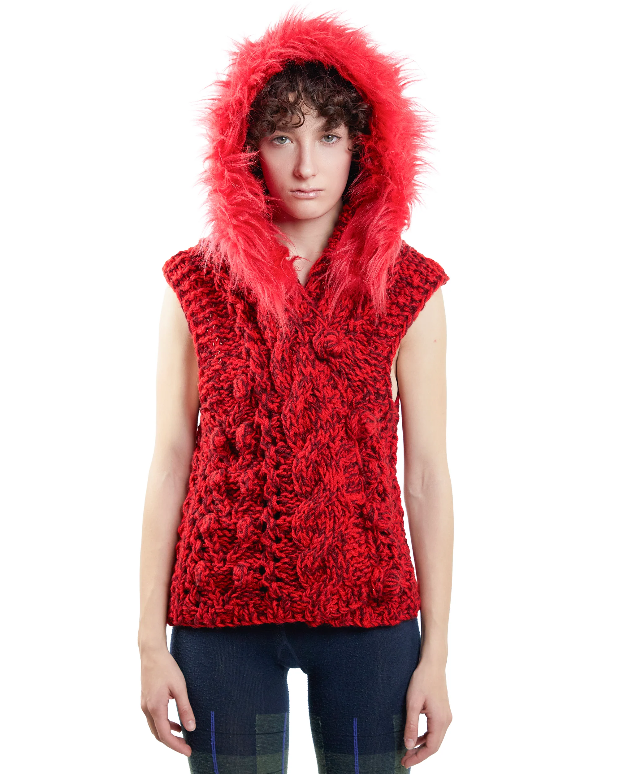 Velvet Knit Vest by LAKRAS