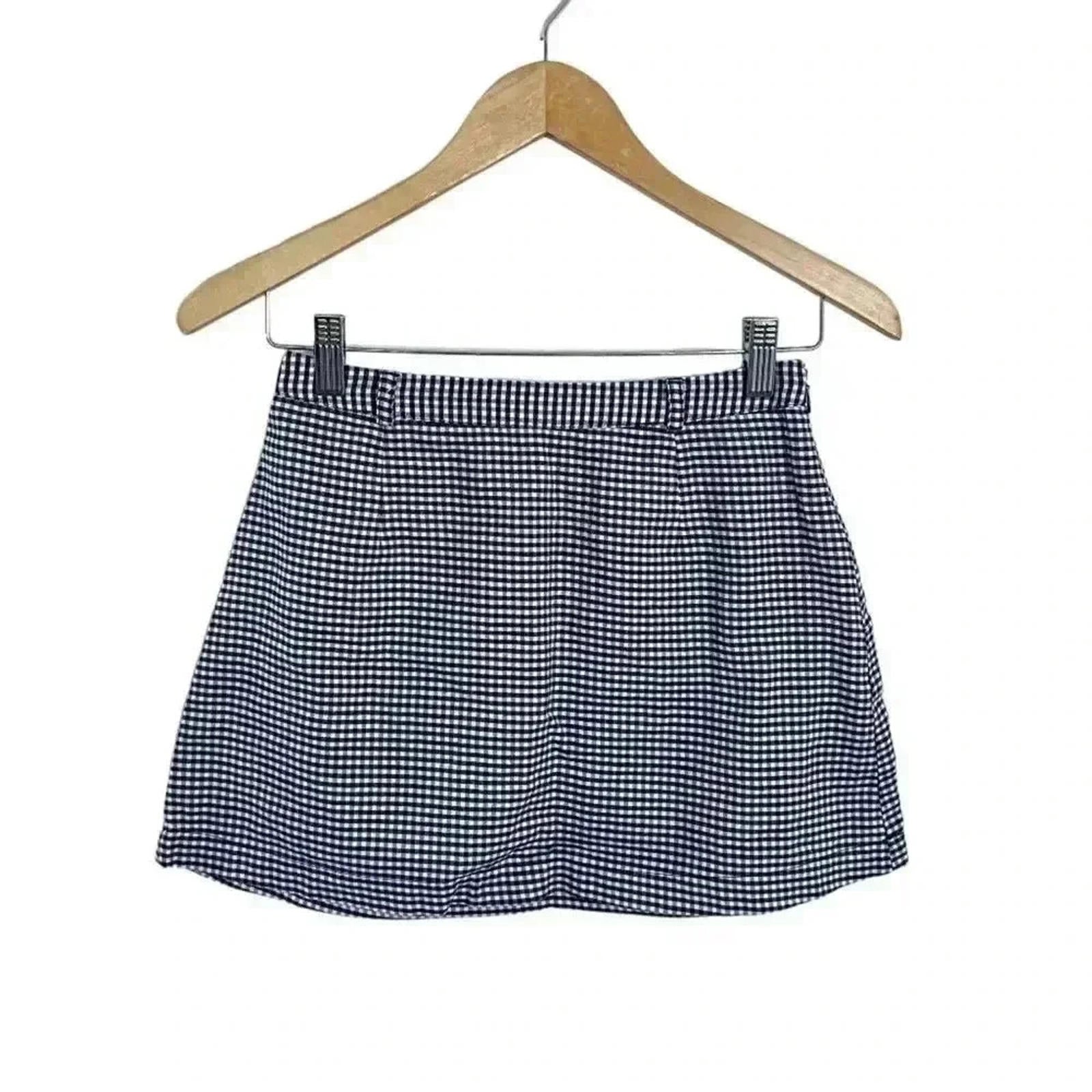 I Love H81 Blue Gingham Mini Skirt Coquette Farmgirl Women's Size 25 by Hot Girl Secondhand