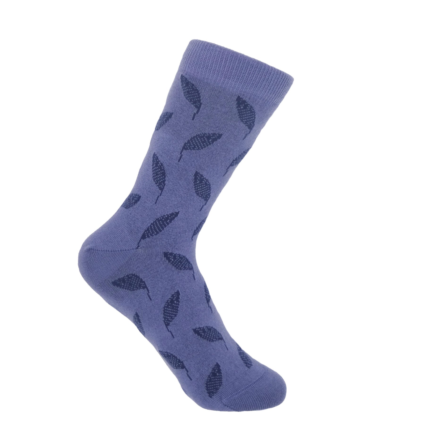 Leaf Women's Socks - Navy by Peper Harow